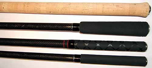 Various styles of rod butts from leatherbarrows