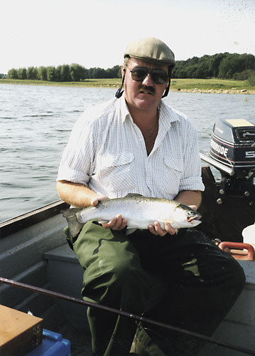 Trout caught from boat