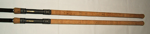 Old carp rod with cork handle